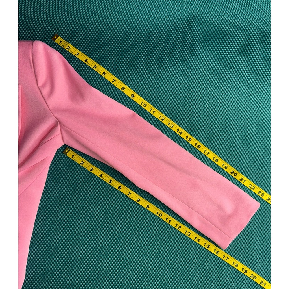 Alice + Olivia Macey Fitted Cherry Blossom Pink Blazer Jacket - Picture 12 of 14